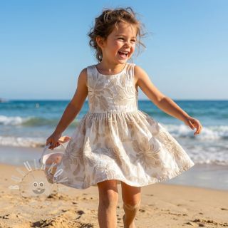 Bavlněná látka VOILE EMBROIDERY Kim off white