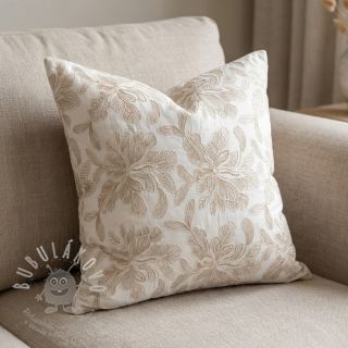 Bavlněná látka VOILE EMBROIDERY Kim off white