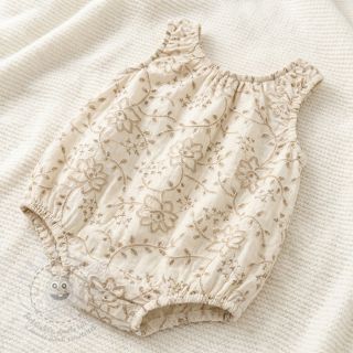 Bavlněná látka VOILE EMBROIDERY Kiara off white