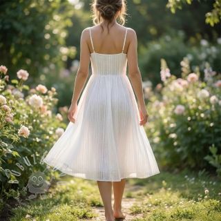 Bavlněná látka DOBBY Stripe off white