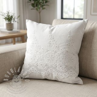 Bavlněná látka EMBROIDERY Leon border