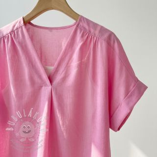 Bavlněná látka s viskózou light pink