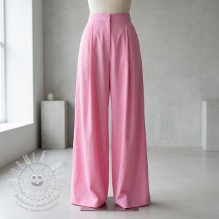 Bavlněná látka s viskózou light pink