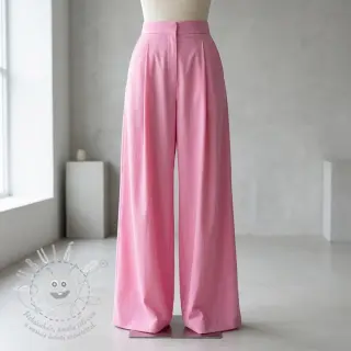 Bavlněná látka s viskózou light pink