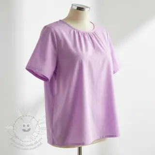 Bavlněná látka s viskózou lilac