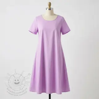 Bavlněná látka s viskózou lilac