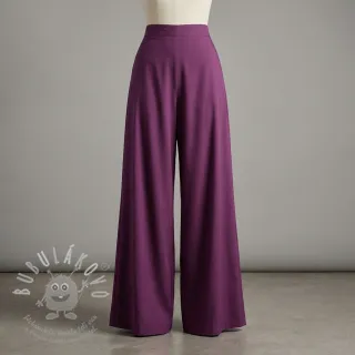 Bavlněná látka s viskózou aubergine
