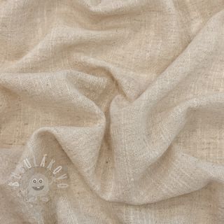 Bavlněná látka se lnem SLUB WASHED natural
