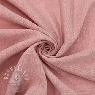Bavlněná látka SLUB WASHED old rose