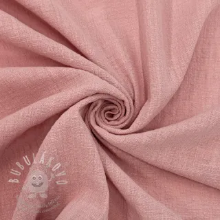 Bavlněná látka SLUB WASHED old rose