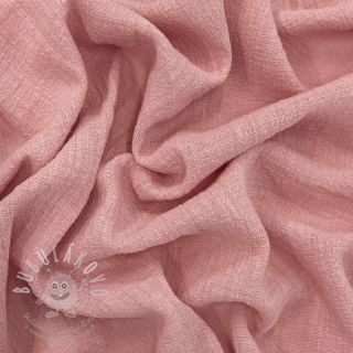 Bavlněná látka SLUB WASHED old rose