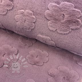 Fleece Flowers mauve