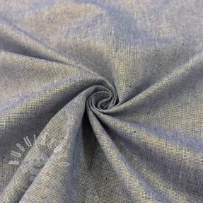 Bavlněná látka se lnem LUREX blue