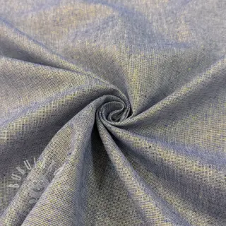 Bavlněná látka se lnem LUREX blue