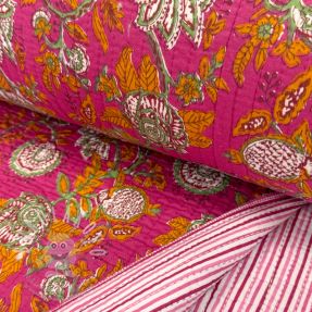 Bavlněná látka QUILT Gange fuchsia