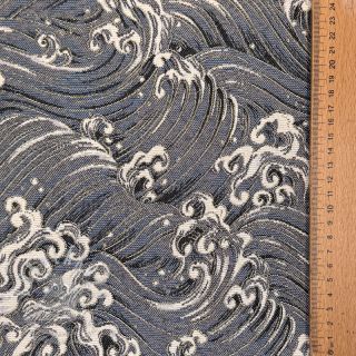 Dekorační látka jacquard Swell allover argent