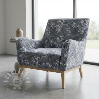 Dekorační látka jacquard Swell allover argent