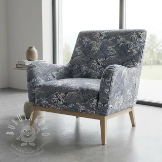 Dekorační látka jacquard Swell allover argent