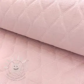 Dvojitá gázovina/mušelín QUILT Wave soft rose