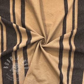 Dekorační látka Bernadette stripe lin noir