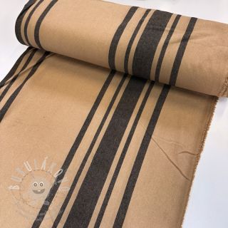 Dekorační látka Bernadette stripe lin noir