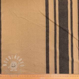 Dekorační látka Bernadette stripe lin noir