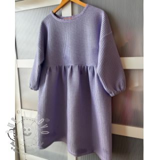 Bavlna s vaflovou vazbou bright lilac