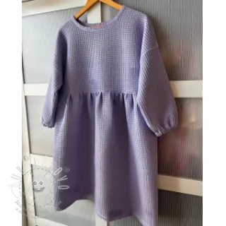 Bavlna s vaflovou vazbou bright lilac