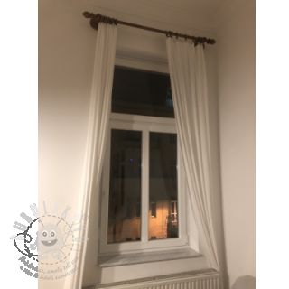 Bavlněná látka se lnem off white