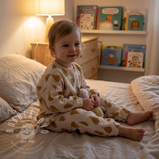 Dvojitá gázovina/mušelín Pears ochre by JENNIFER BOURON ORGANICC