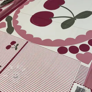 Bavlněná látka Cherries playmat PANEL digital print