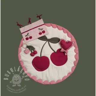 Bavlněná látka Cherries playmat PANEL digital print