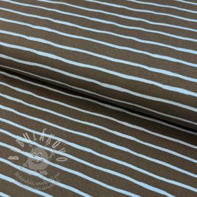 Úplet Stripes dark khaki