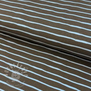 Úplet Stripes dark khaki