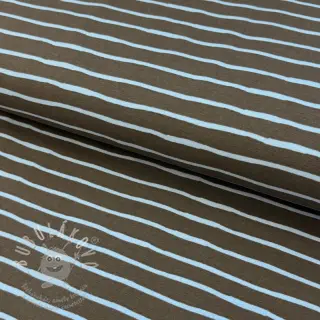 Úplet Stripes dark khaki