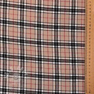 Bavlněná látka LIGHT FLANNEL Check design F