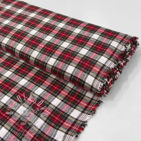 Bavlněná látka LIGHT FLANNEL Check design D