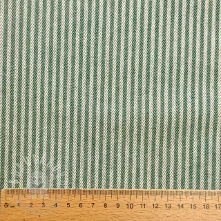 Dekorační látka DOBBY Colored stripe army green