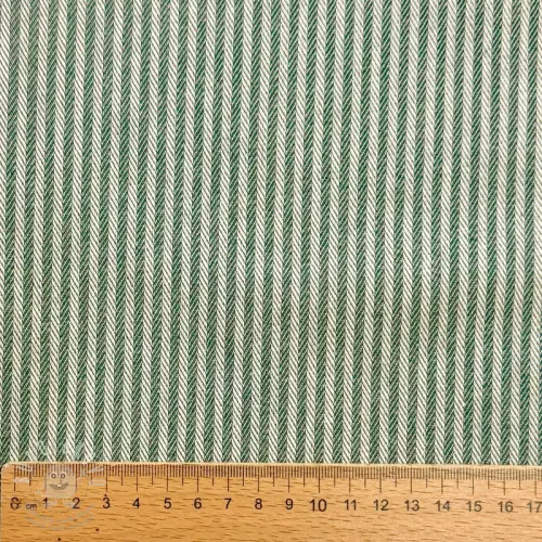 Dekorační látka DOBBY Colored stripe army green