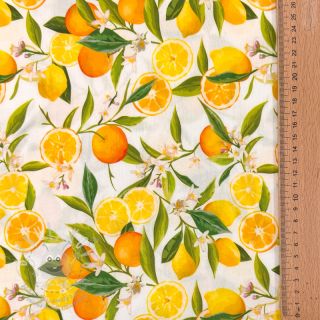 Viskóza RAYON POPLIN Fruity design D