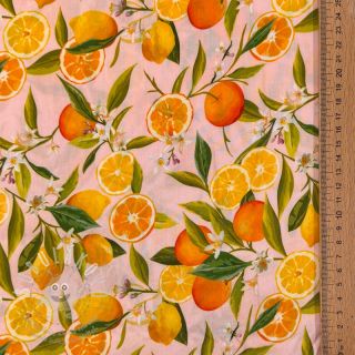 Viskóza RAYON POPLIN Fruity design F