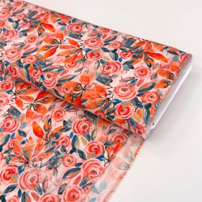 Viskóza RAYON POPLIN Printed Rosie design B