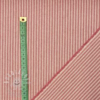 Dekorační látka DOBBY Colored stripe blush
