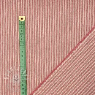 Dekorační látka DOBBY Colored stripe blush