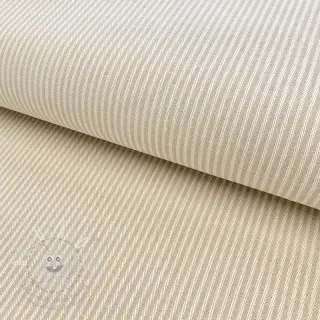 Dekorační látka DOBBY Colored stripe linen