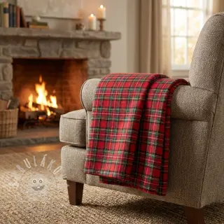 Bavlněná látka LIGHT FLANNEL Check design G