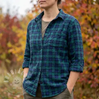 Bavlněná látka LIGHT FLANNEL Check design A