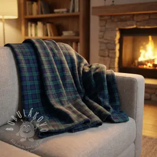 Bavlněná látka LIGHT FLANNEL Check design A