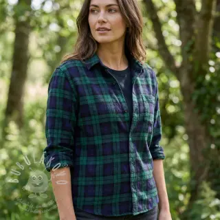 Bavlněná látka LIGHT FLANNEL Check design B