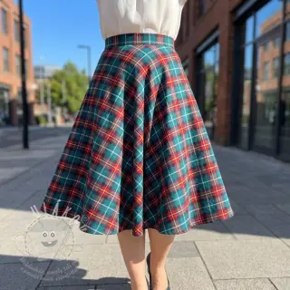 Bavlněná látka LIGHT FLANNEL Check design E
